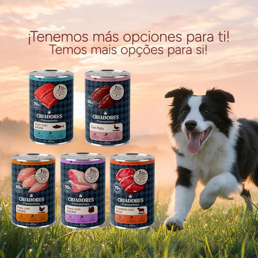 400 g Criadores Monoproteico Pato Lata para perros, , large indicador imagen numero 8