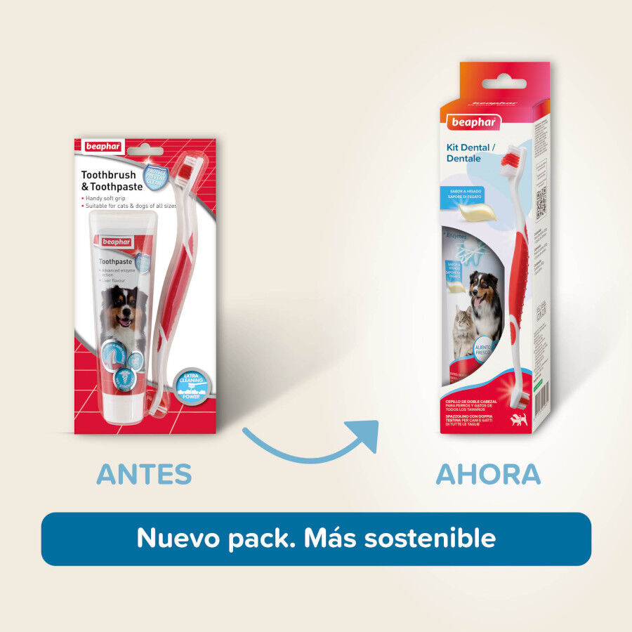 Beaphar Pack Dental Pasta y Cepillo para Perros y Gatos, , large Imagen numero 5