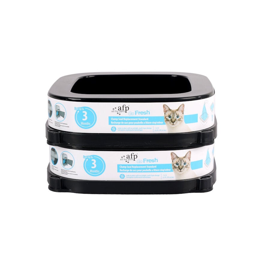 All For Paws Go Fresh Repuesto Bolsas Negras para gatos, , large indicador imagen numero 2