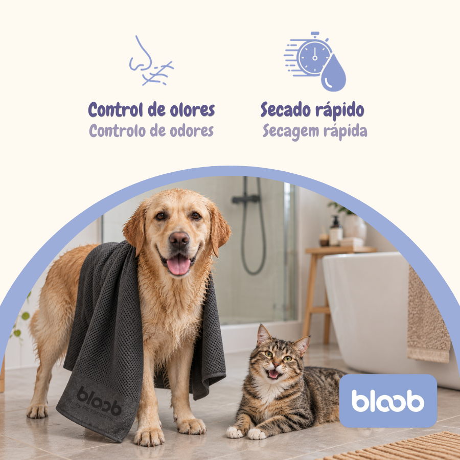 Bloob Toalla Carbono Ionizado  para perros y gatos, , large Imagen numero 3