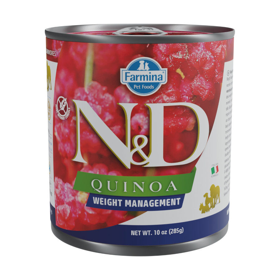 285 g Farmina N&D Control de Peso Quinoa lata para perros, , large Imagen numero 1