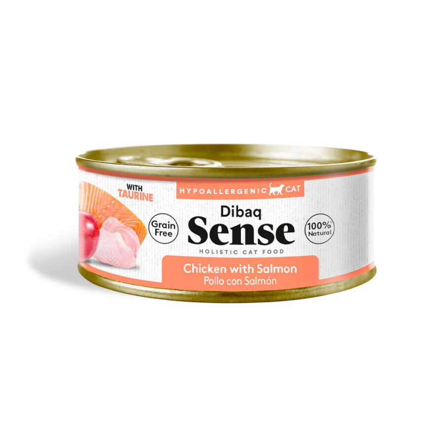 70 g Dibaq Sense Hypoallergenic Grain Free Pollo y Salm&oacute;n lata para gatos, , large Imagen numero 1
