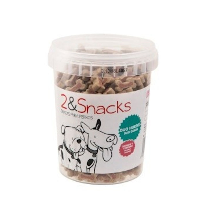 300 g 2&Snacks Huesitos Duo Salm&oacute;n y Cordero para perros, , large indicador imagen numero 3
