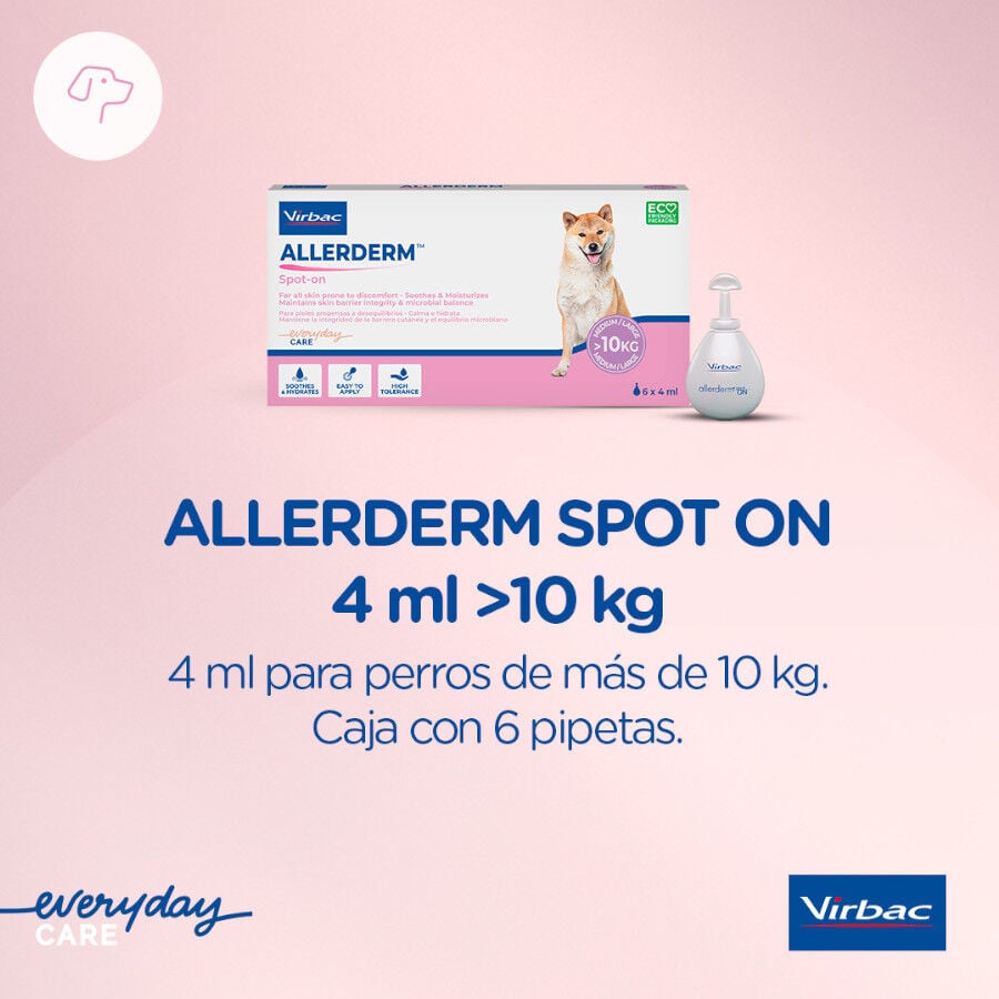Virbac Allerderm spot on Pipetas dermatol&oacute;gicas para el cuidado de la piel Perros y Gatos., , large indicador imagen numero 8