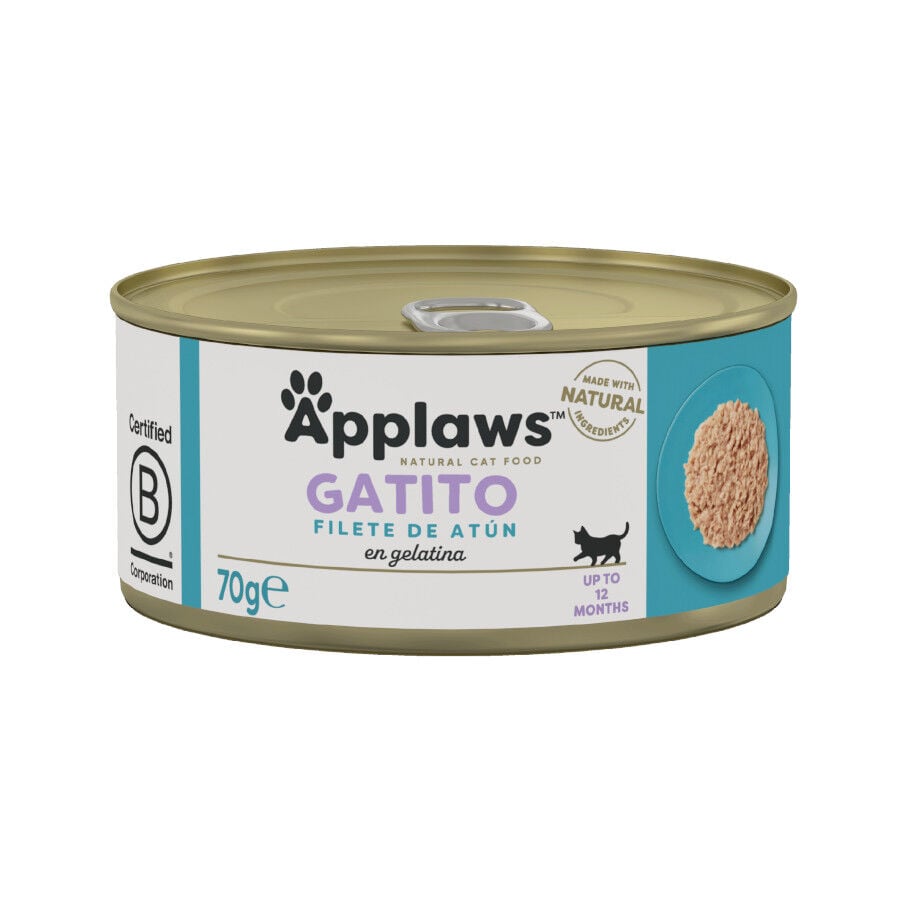 Applaws Kitten At&uacute;n en gelatina lata