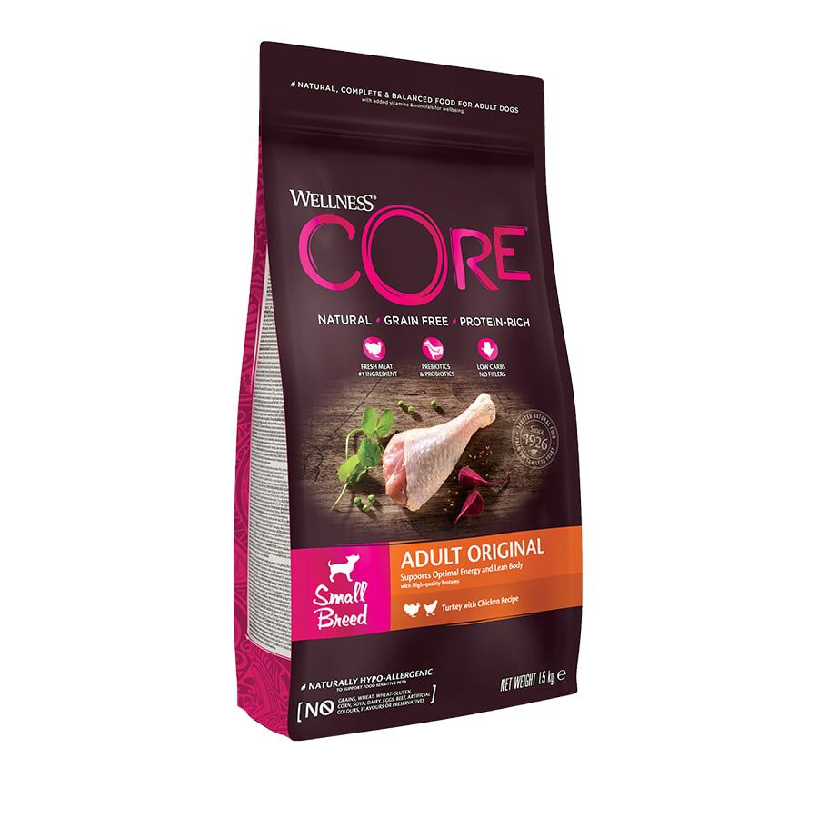 5 kg Wellness Core Adult Small Original Pavo y Pollo pienso para perros, , large indicador imagen numero 1
