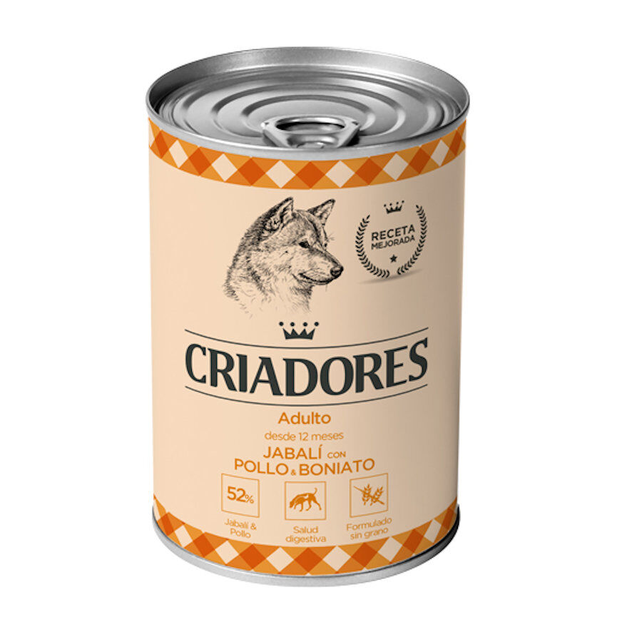 Criadores Jabal&iacute; con Pollo y Boniato lata para perros