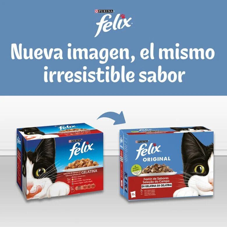 4 sobres x 85 g Felix Seleccion Pescados Sobres en gelatina para gatos - Multipack, , large indicador imagen numero 6
