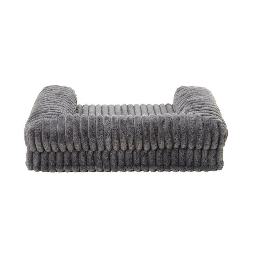 Leeby Sof&aacute; Corduroy Gris para perros, , large indicador imagen numero 3