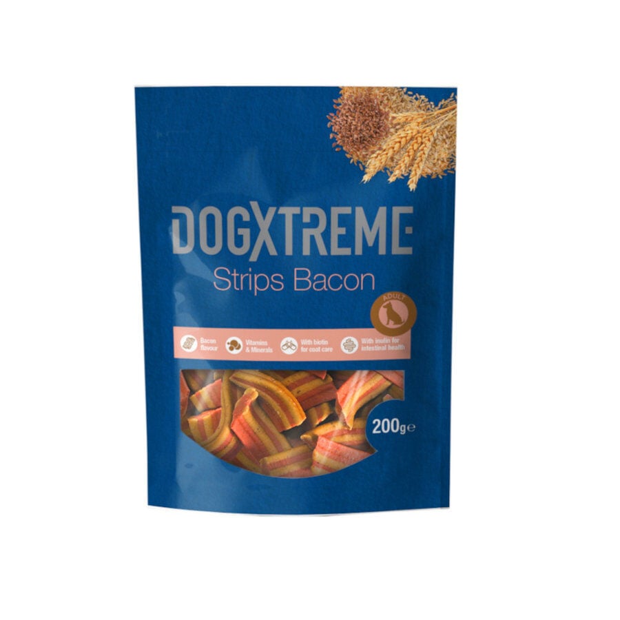 200 g Dogxtreme Tiras de Bacon snack para perros, , large indicador imagen numero 1