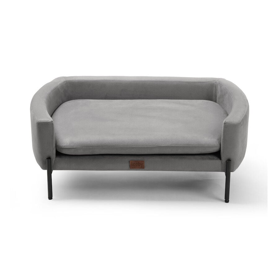 Leeby sof&aacute; elevado gris para perros, , large Imagen numero 1