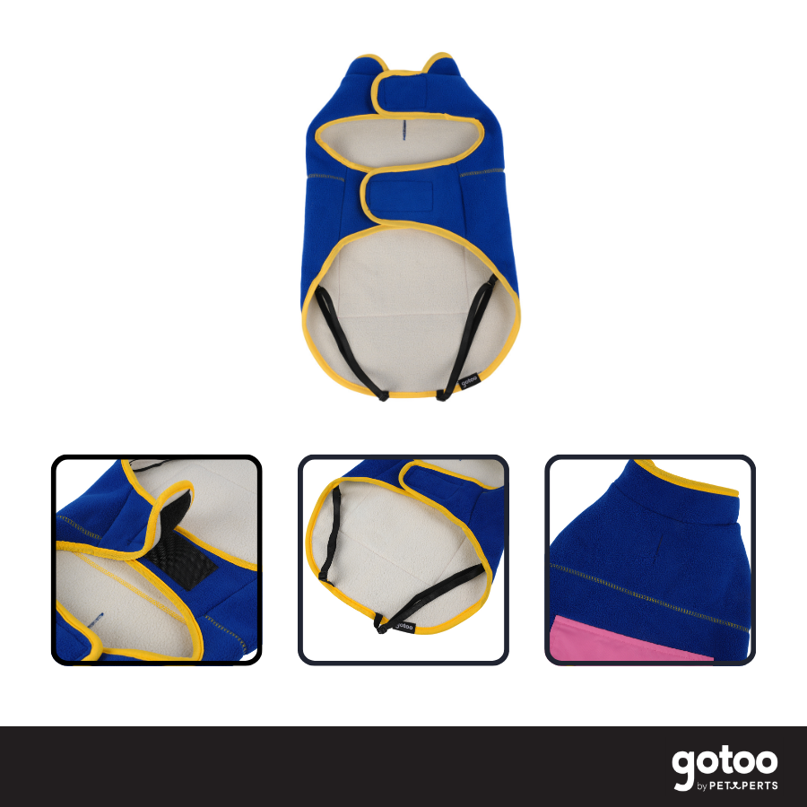 Gotoo Chaqueta Azul con Bolsillo para perros, , large indicador imagen numero 3