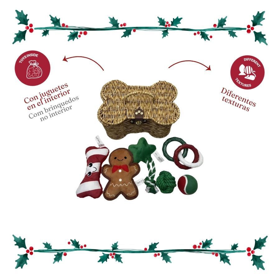 Wonder Christmas Cesta de Juguetes Premium Juguete para perros, , large indicador imagen numero 4