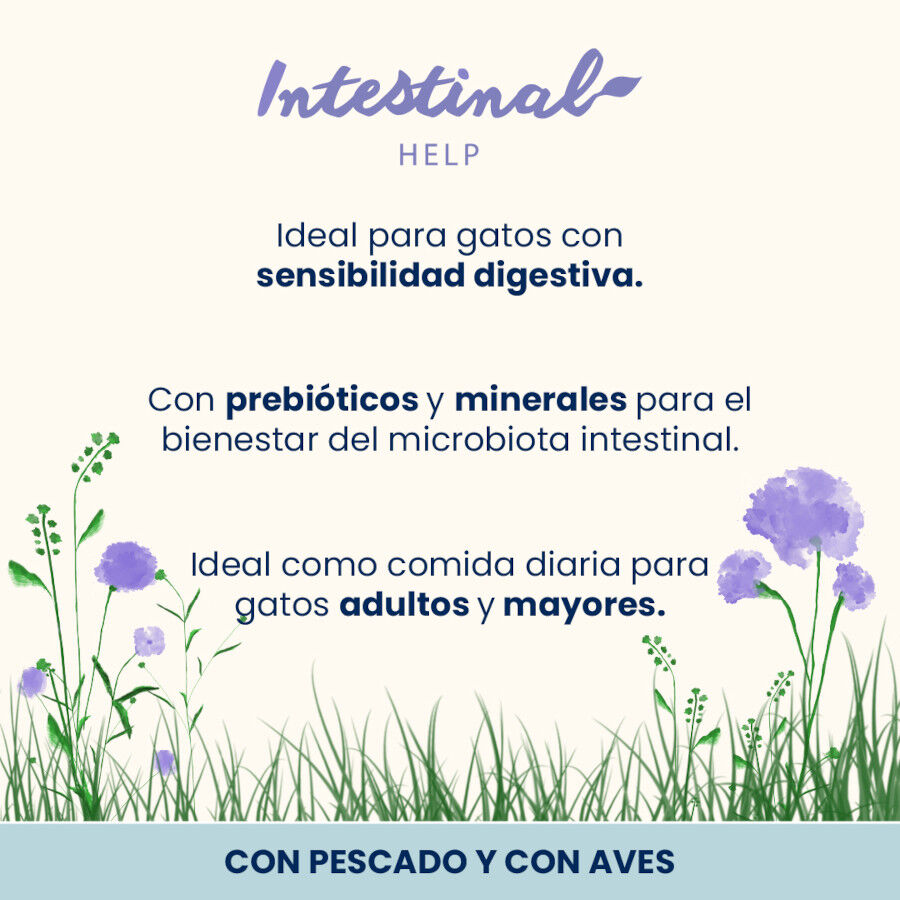 6 sobres x 70 g Almo Nature Intestinal Help Pescado y Aves sobre para gatos - Multipack, , large indicador imagen numero 2