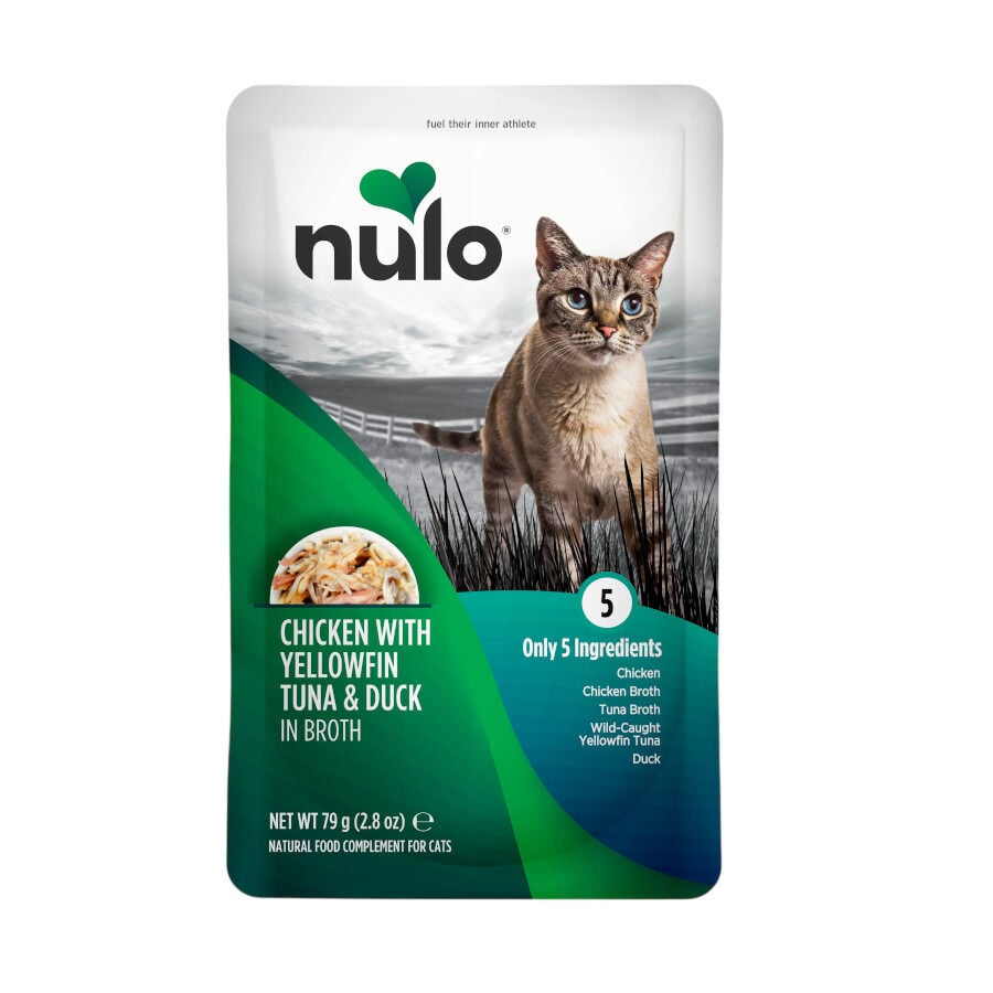 Nulo Pollo, At&uacute;n y Pato en caldo sobres para gatos