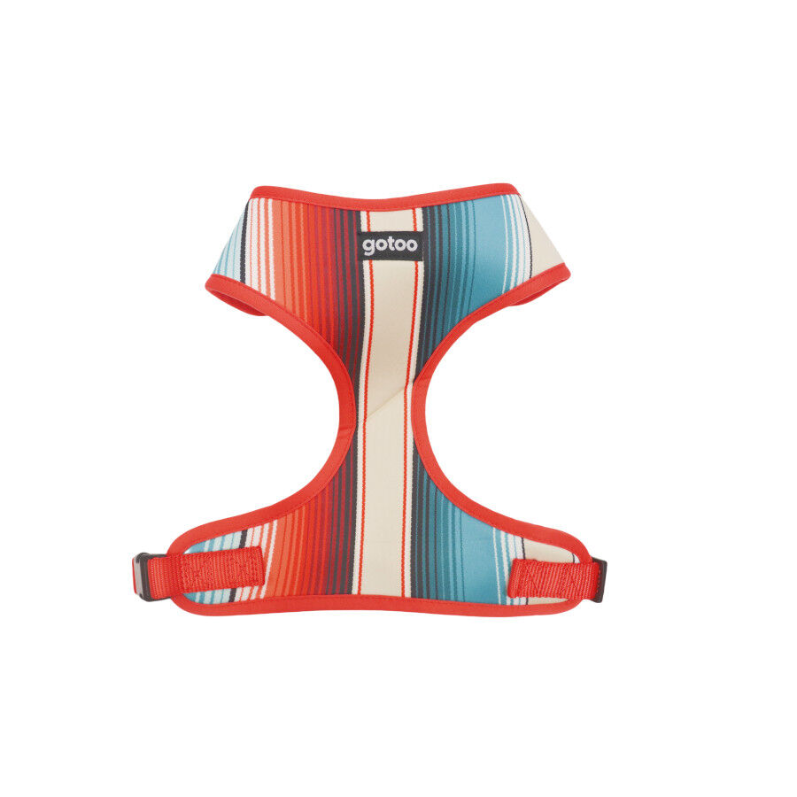 Gotoo Arn&eacute;s ajustable estampado de rayas multicolor para perros, , large indicador imagen numero 1
