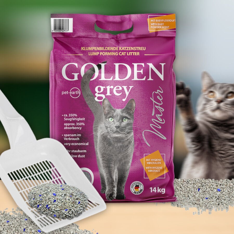 7 kg Golden Grey Master Arena Aglomerante para gatos, , large Imagen numero 5