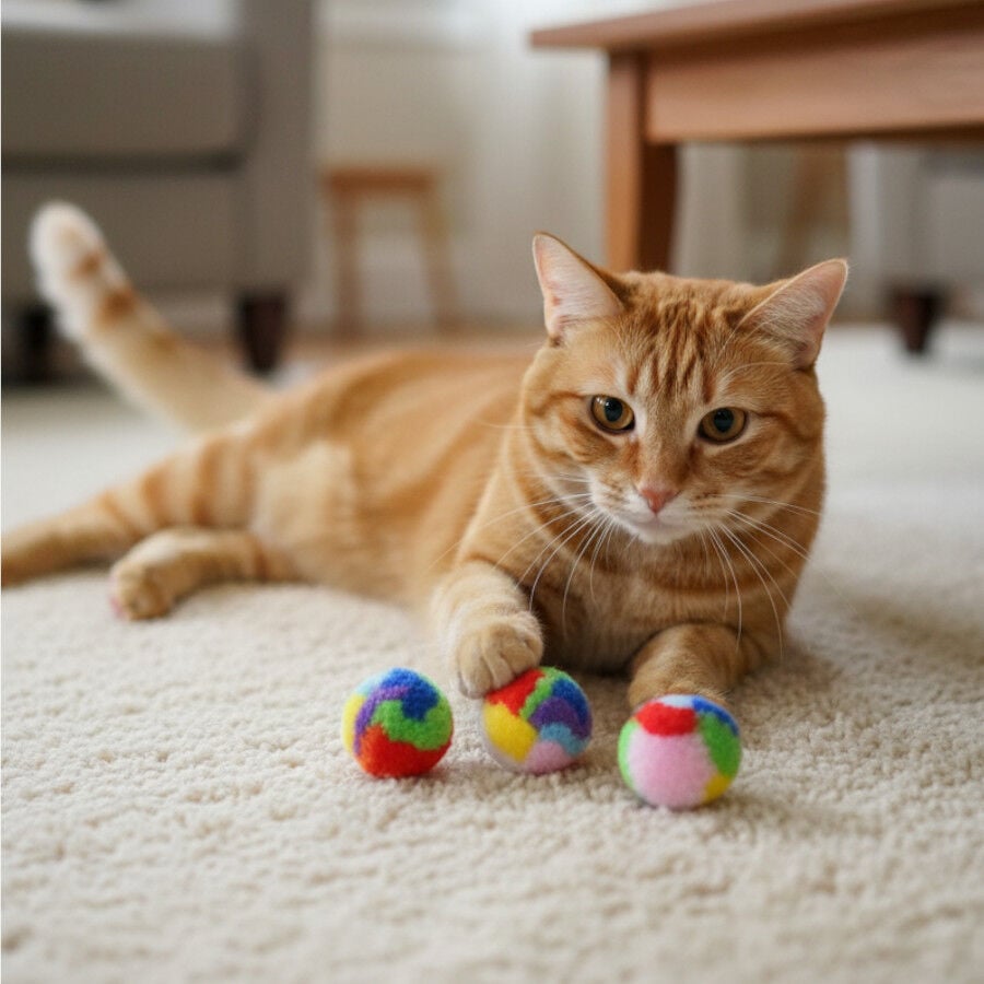 Tootoy! Pelota de Peluche Suaves para gatos, , large Imagen numero 1