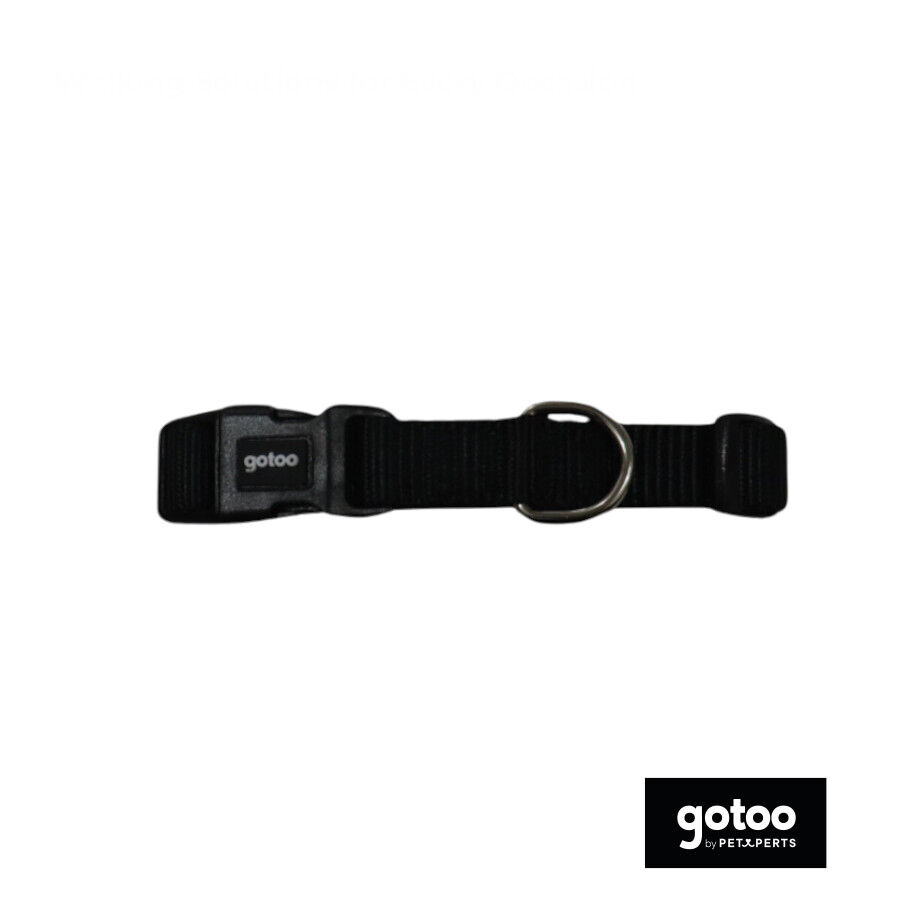 Gotoo Collar de nylon negro para perros, , large indicador imagen numero 2