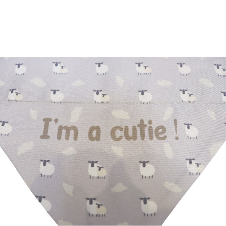 Gotoo Bandana estampada ovejitas gris para perros, , large indicador imagen numero 3