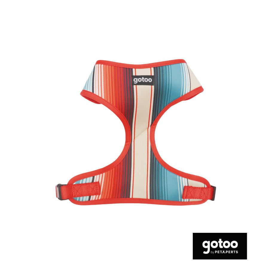 Gotoo Arn&eacute;s ajustable estampado de rayas multicolor para perros, , large indicador imagen numero 2