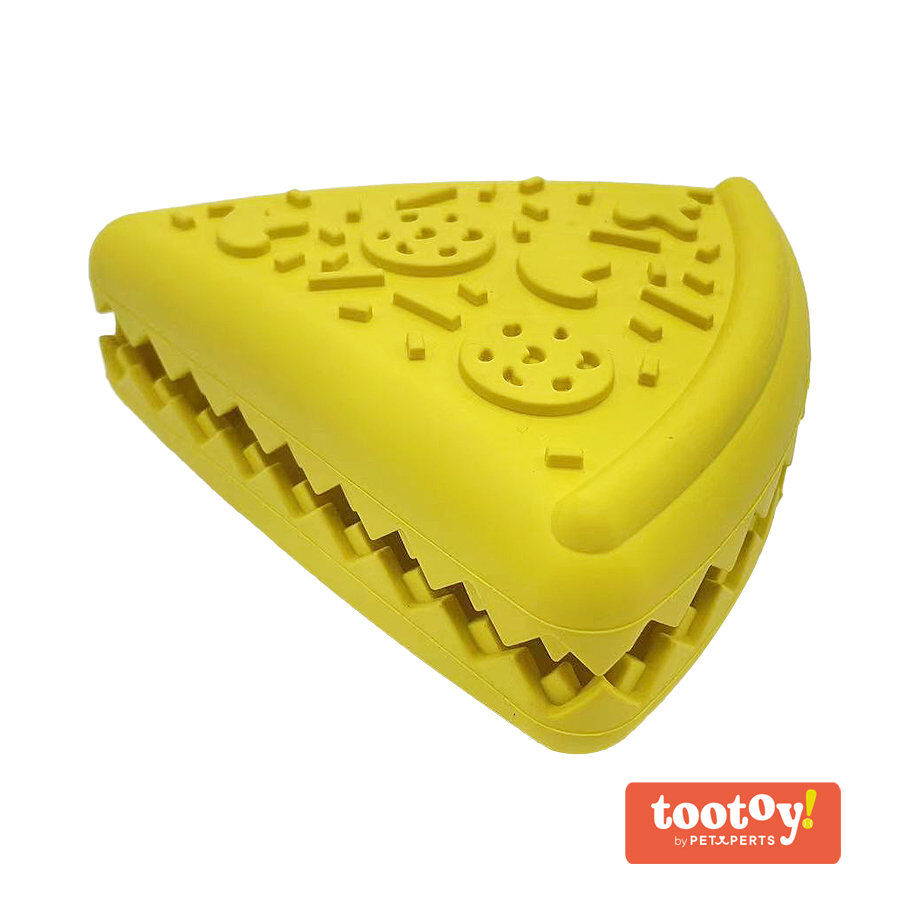 Tootoy! Chew Cheese Pizza Treat Dispenser juguete para perros, , large indicador imagen numero 1