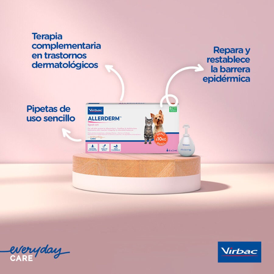 Virbac Allerderm spot on Pipetas dermatol&oacute;gicas para el cuidado de la piel Perros y Gatos., , large Imagen numero 2