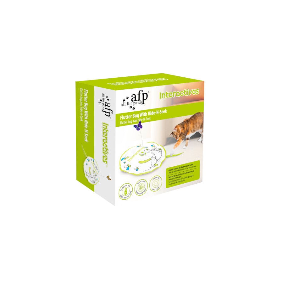 All For Paws Interactives  Juguete Piel Insecto para gatos, , large indicador imagen numero 4