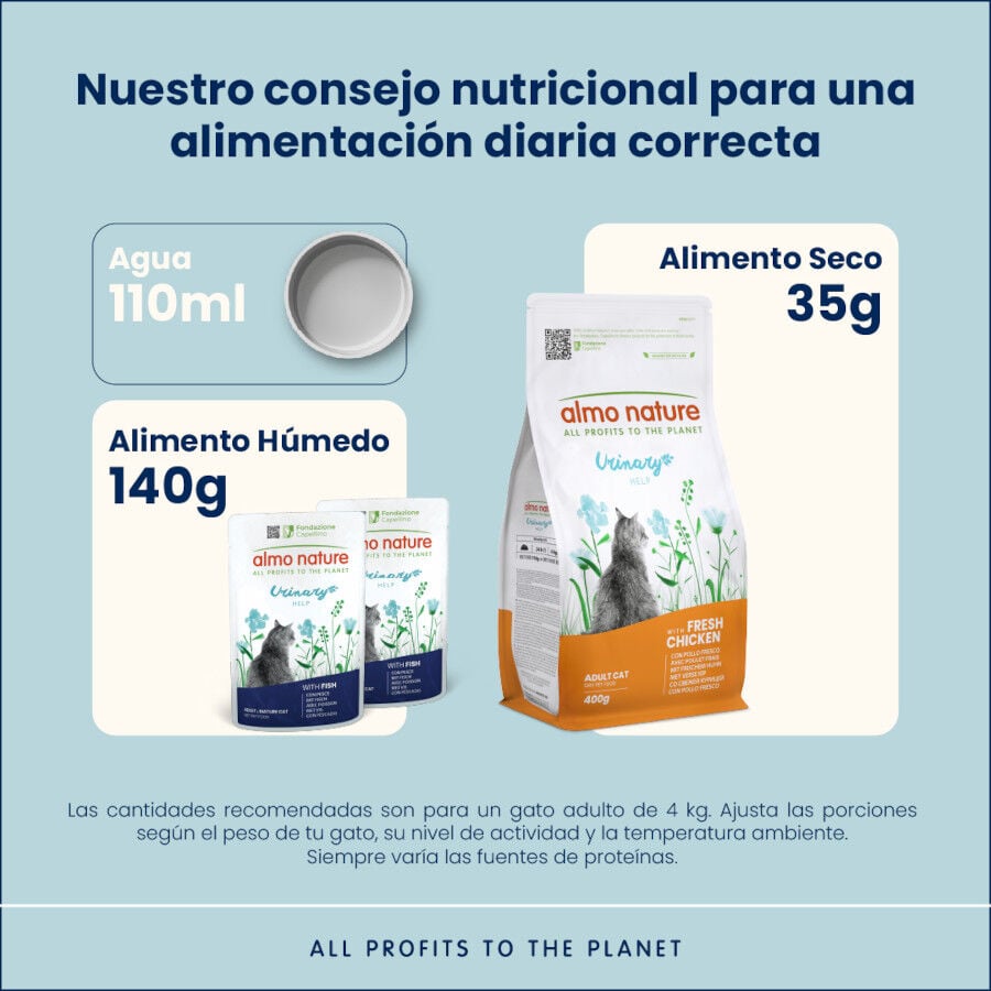 6 sobres x 70 g Almo Nature Urinary Help Pescado y Pollo sobre para gatos &ndash; Multipack, , large indicador imagen numero 3