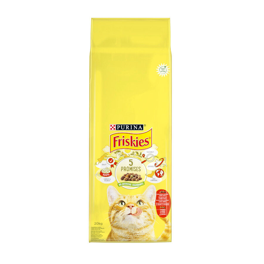 20 kg Friskies Adult Buey con Pollo y Verduras pienso para gatos, , large Imagen numero 2