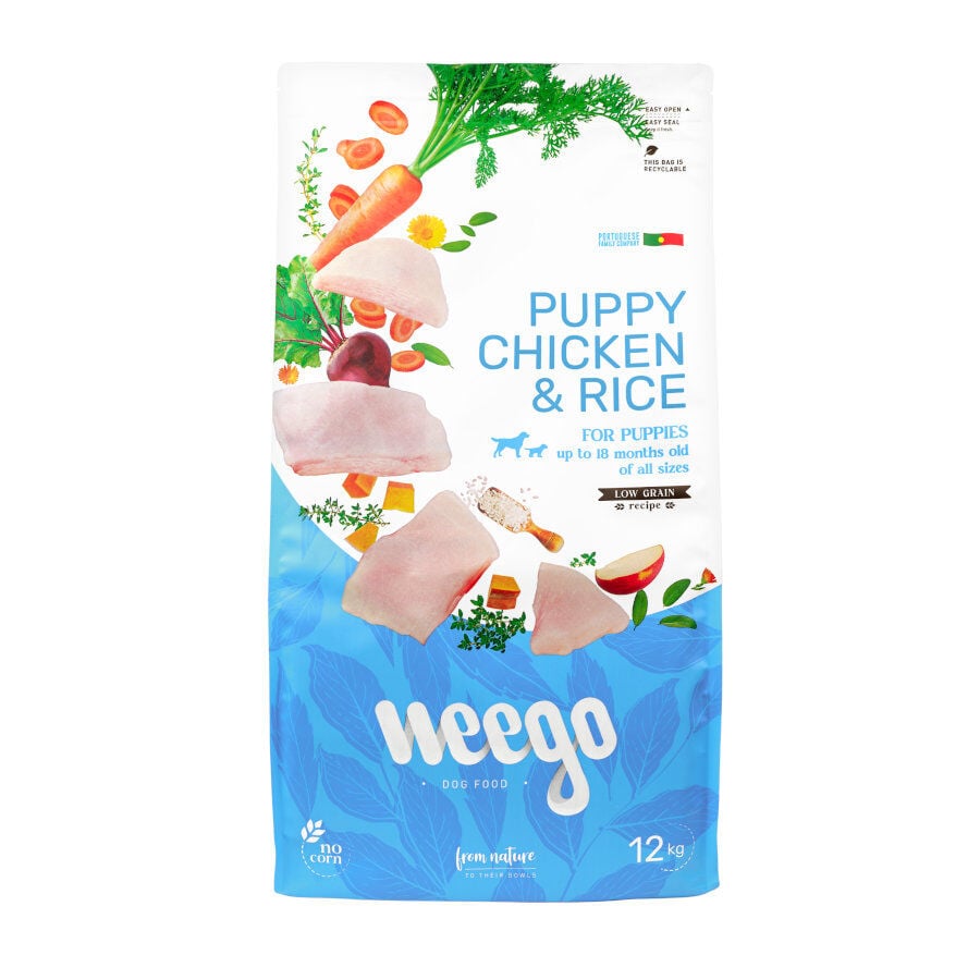 Weego Puppy Pollo y Arroz pienso para perros, , large Imagen numero 1