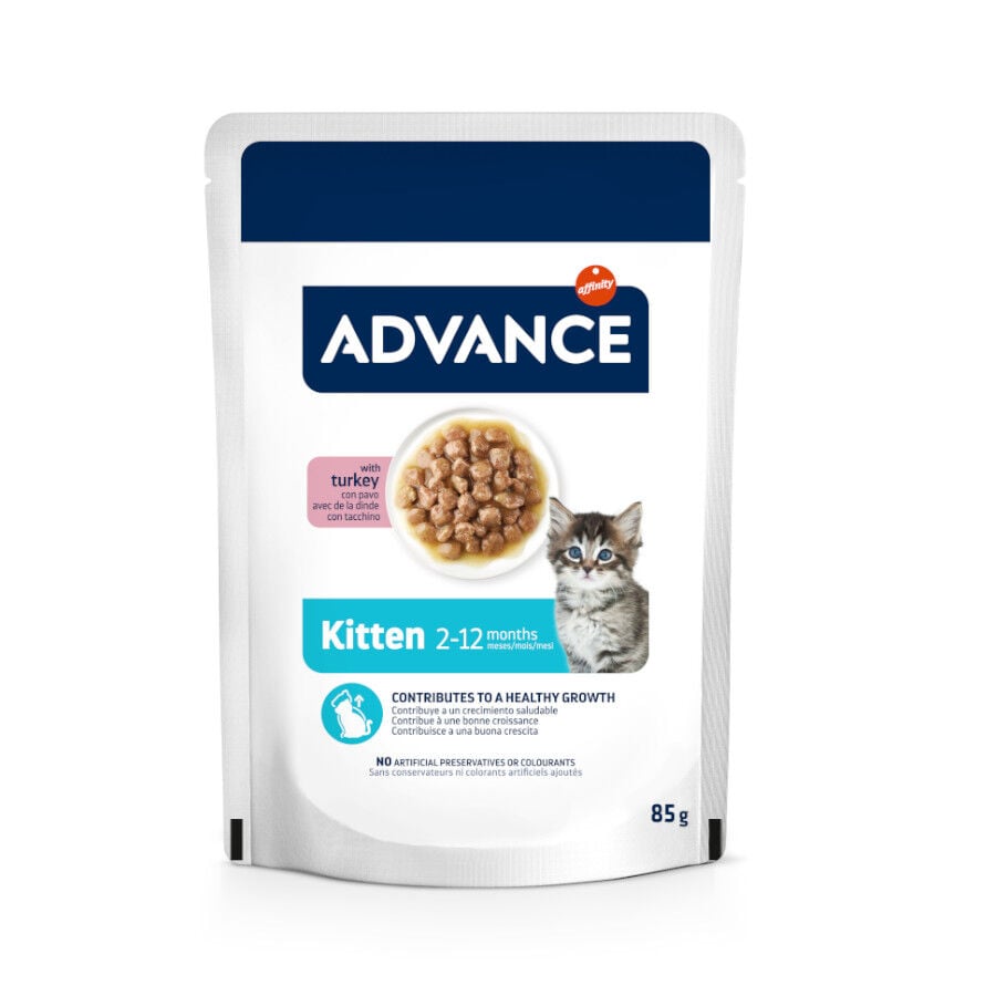 85 g Advance Kitten Pavo en salsa sobre para gatos&nbsp;, , large indicador imagen numero 1