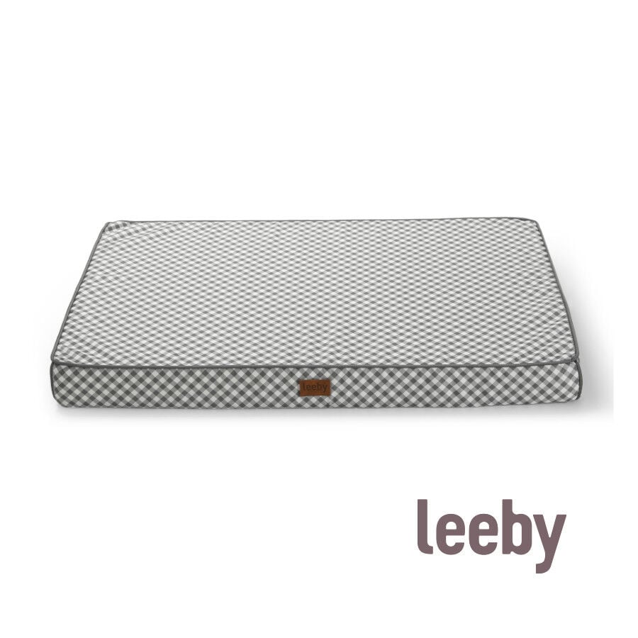 Leeby colch&oacute;n viscoel&aacute;stico vichy para perros