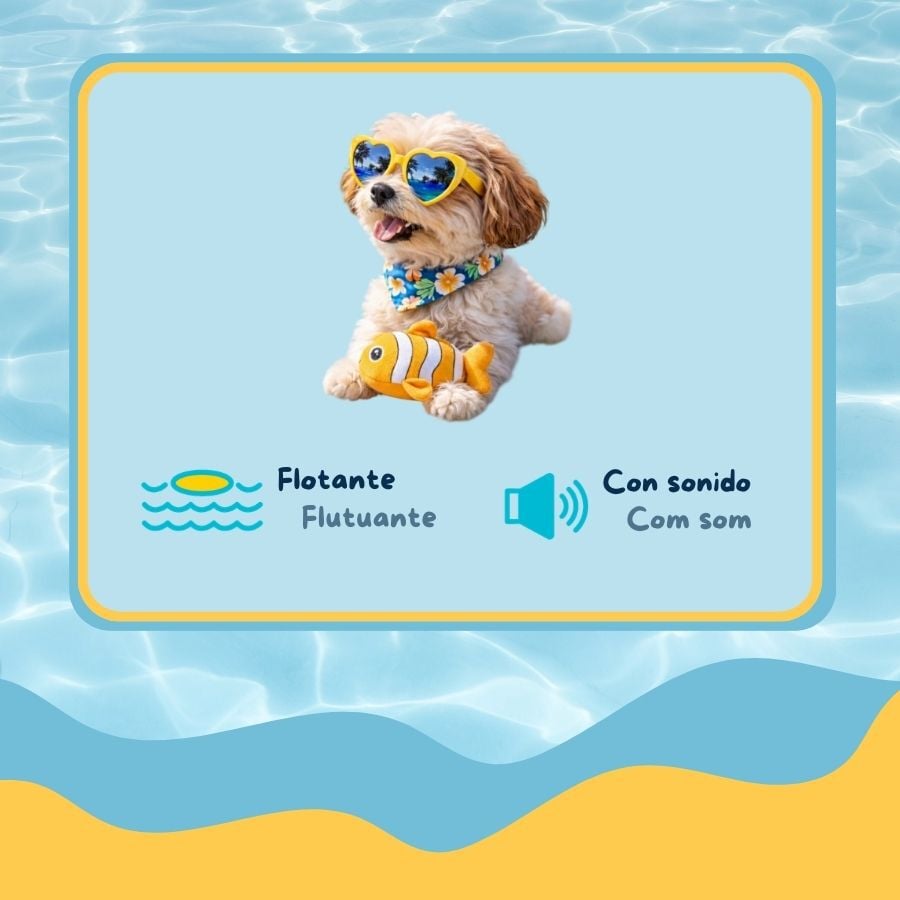 Summer Vibes Peluche Flotante Pez Juguete para perros, , large Imagen numero 3
