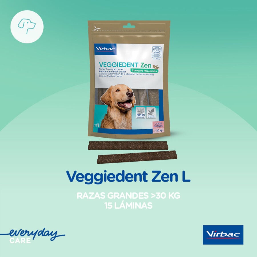 15 barritas Virbac L&aacute;minas Veggiedent Zen L para perros, , large indicador imagen numero 3