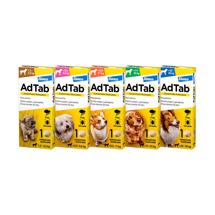 AdTab Comprimidos Masticables Antiparasitarios para perros