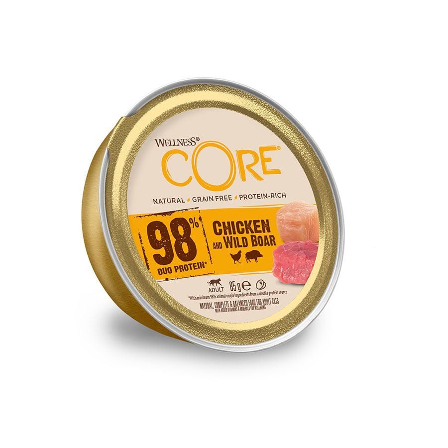 Wellness Core Single Protein Pollo y Jabal&iacute; tarrina para gatos