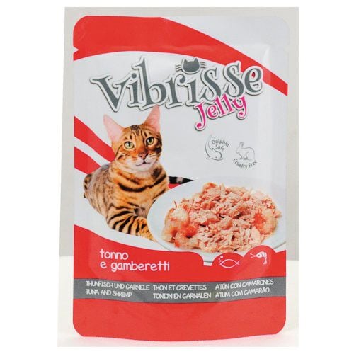 Vibrisse Jelly at&uacute;n con camarones en gelatina gatos