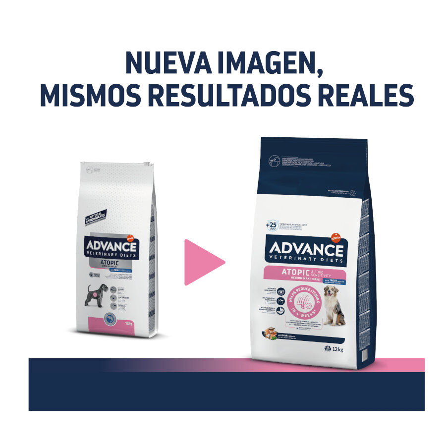 12 kg Advance Veterinary Diets Atopic Medium Maxi Trucha pienso para perros, , large Imagen numero 2