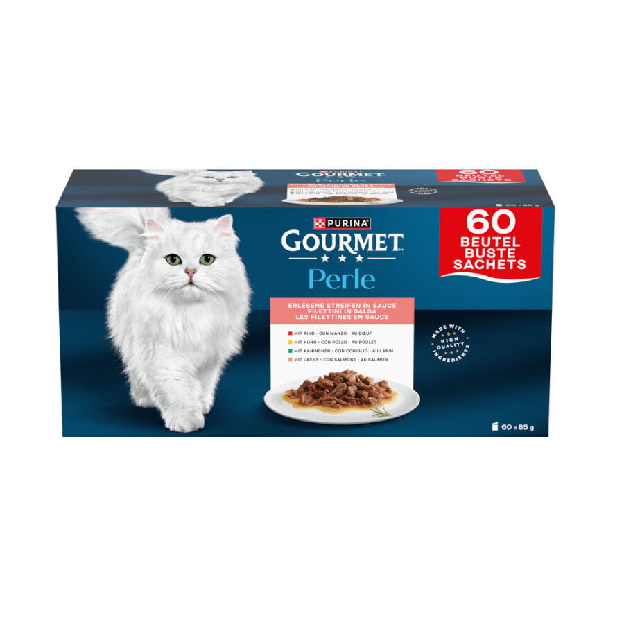 Gourmet Perle Finas L&aacute;minas en salsa sobres para gatos