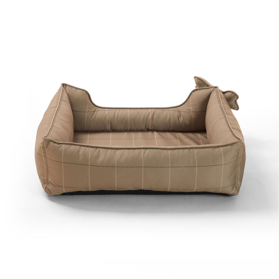 Leeby cama viscoel&aacute;stica marr&oacute;n rayas para perros, , large Imagen numero 4