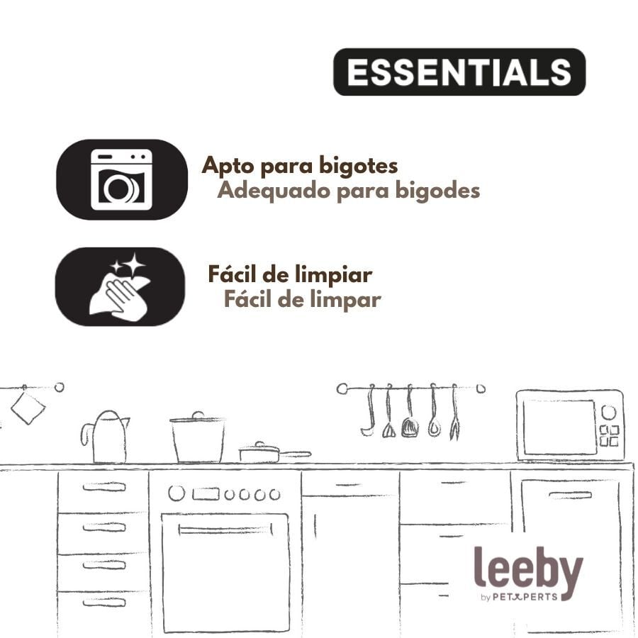 Leeby Comedero de Cer&aacute;mica Blanco para gatos, , large indicador imagen numero 5