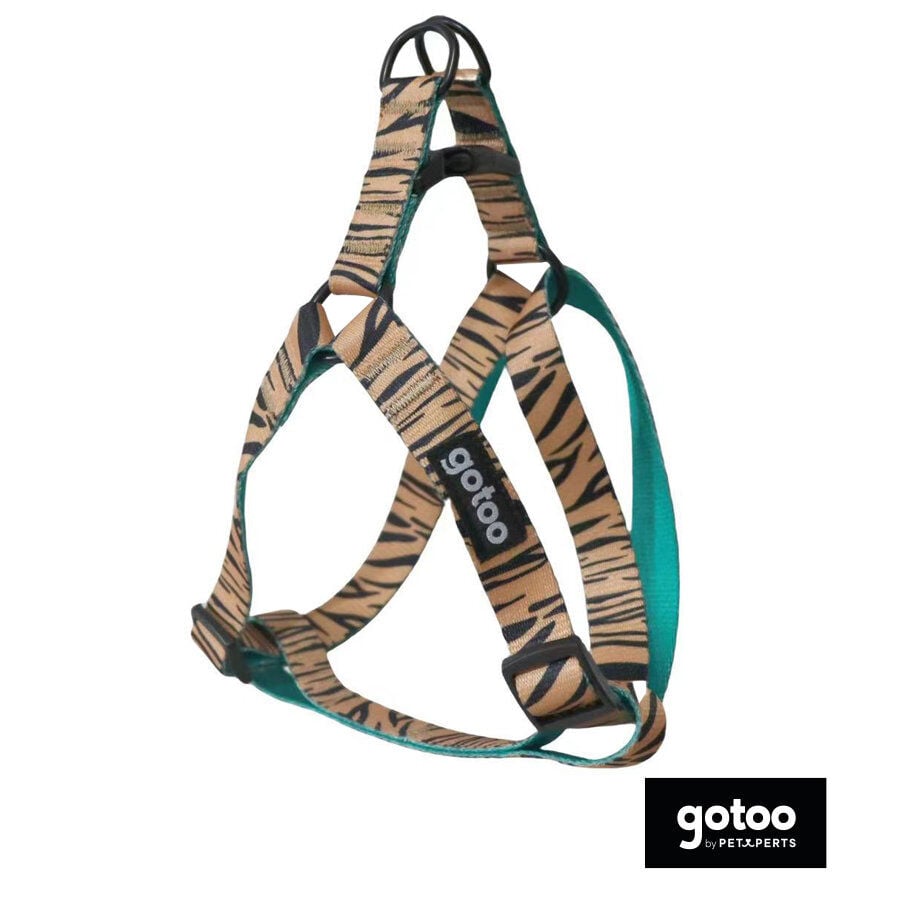 Gotoo Arn&eacute;s estampado tigre marr&oacute;n para perros, , large Imagen numero 2