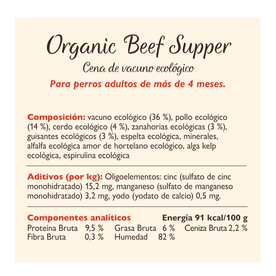 150 g Lily's Kitchen Organic Ternera Tarrina para perros, , large indicador imagen numero 3