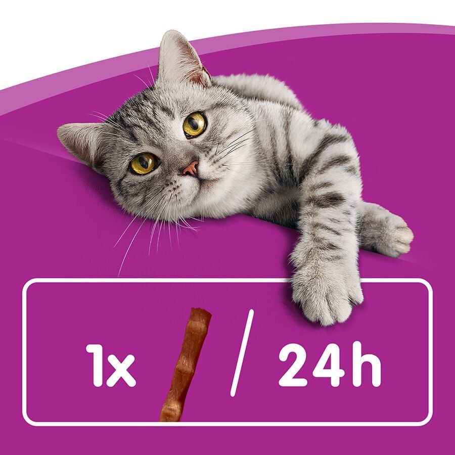 3 barritas Whiskas Sticks Snacks Pollo para Gatos, , large Imagen numero 2
