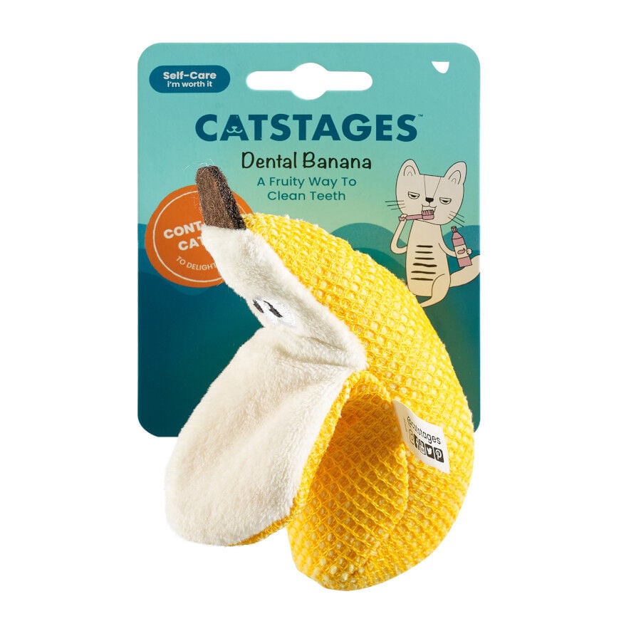 Catstages Dental Peluche Banana para gatos, , large indicador imagen numero 7