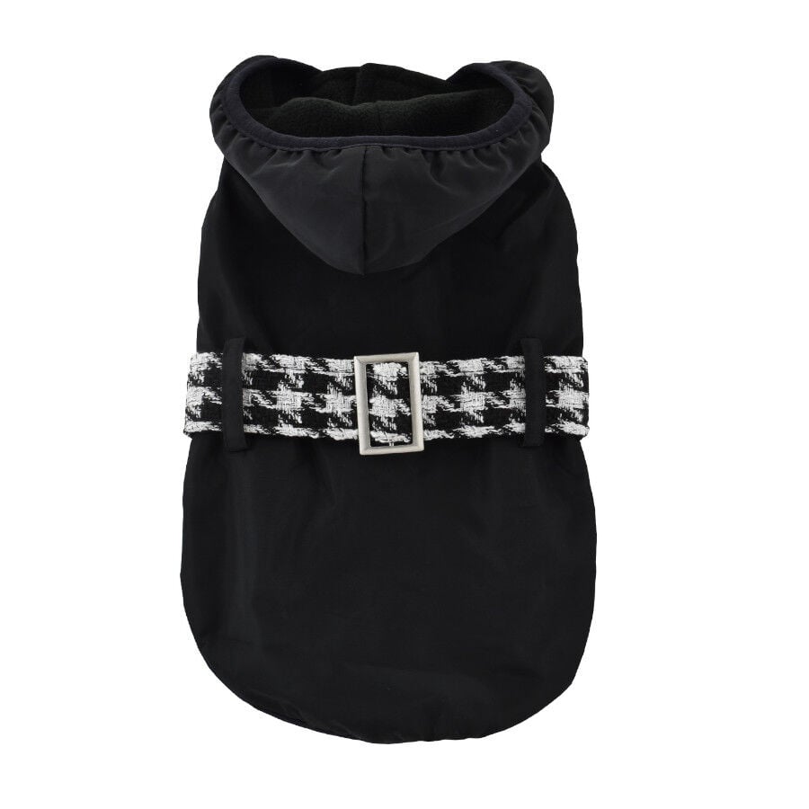 Outech Abrigo Negro con Cinturon para perros, , large Imagen numero 2