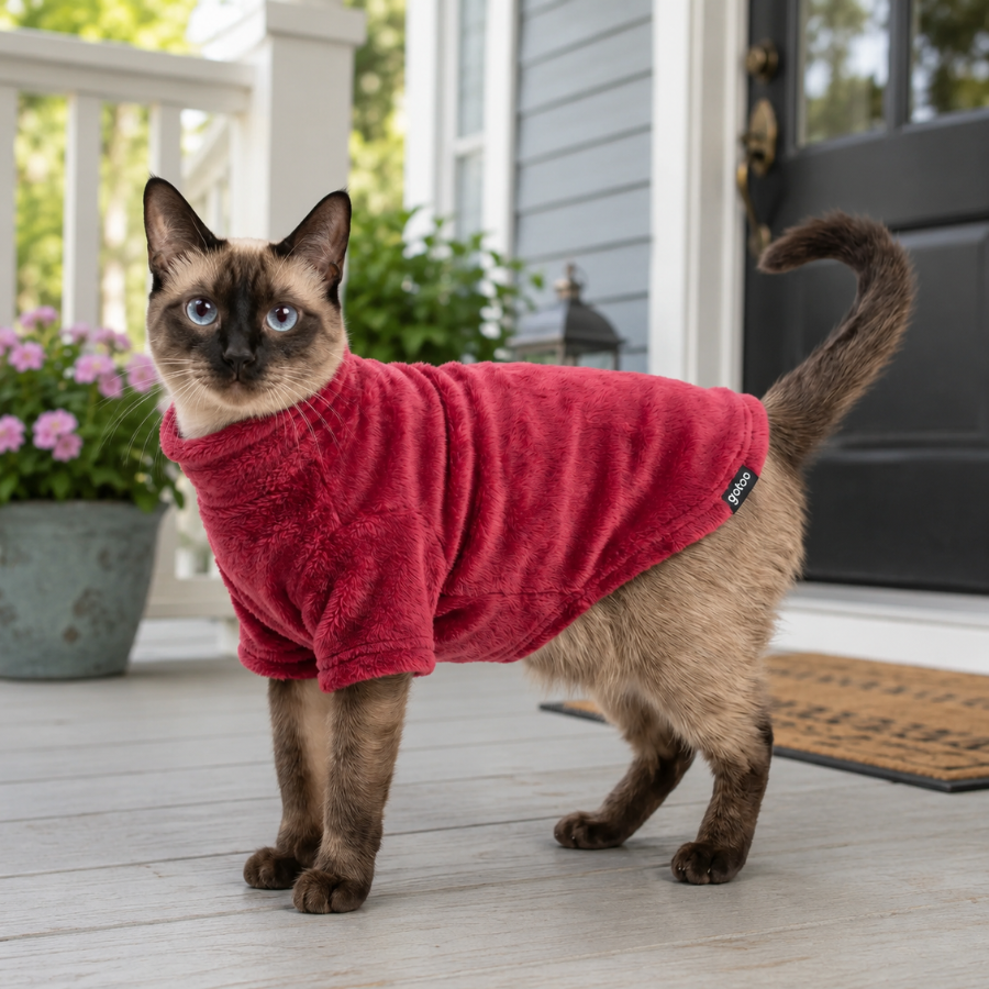 Gotoo Jersey Polar Rojo para gatos, , large Imagen numero 1