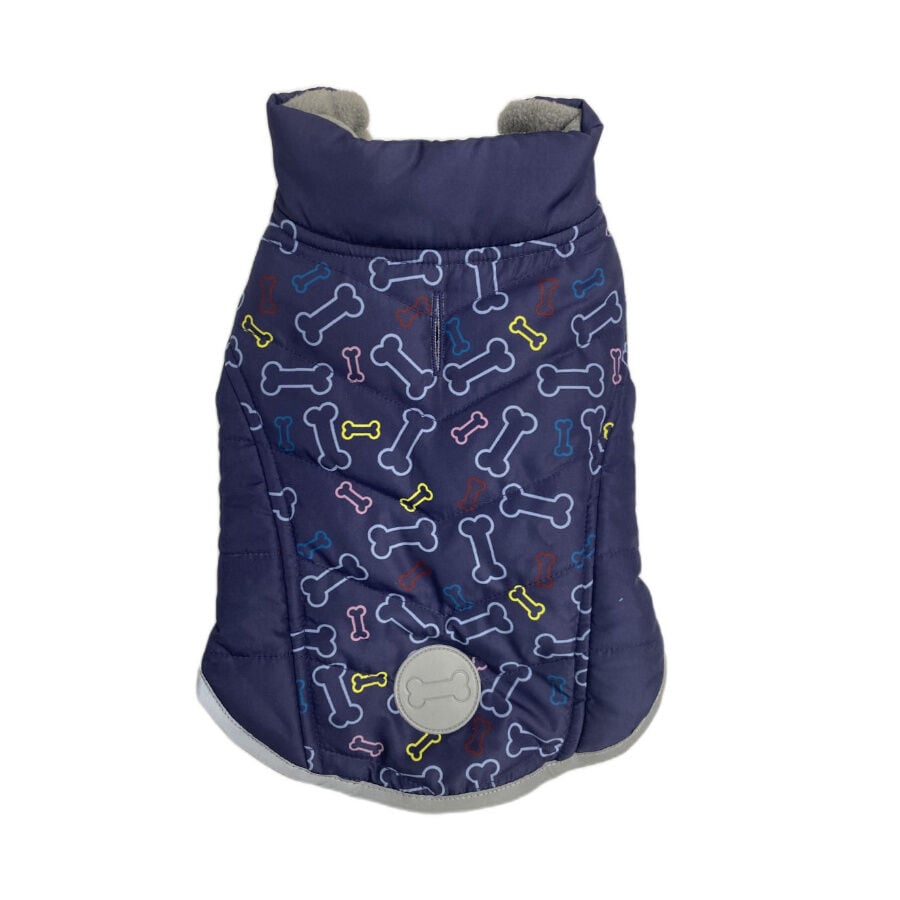 Outech Abrigo Azul con Estampado de Huesos para perros, , large indicador imagen numero 1