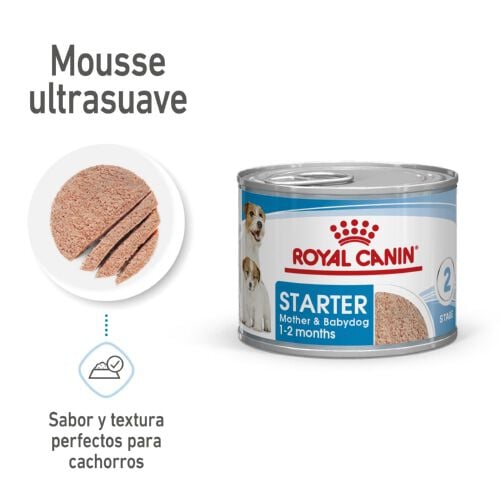 195 g Royal Canin Starter Mommy & Baby mousse latas para perros, , large indicador imagen numero 1